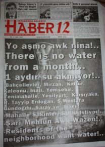 Su sıkıntısı farklı dillerde manşet yapıldı