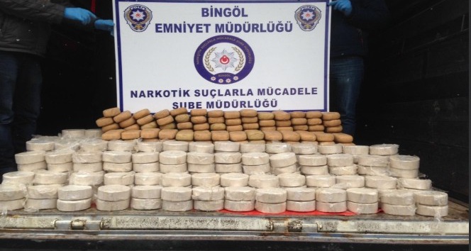 Bingöl’de 275 kilogram eroin ele geçirildi