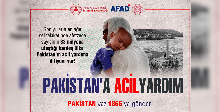Pakistan’a yardım kampanyası