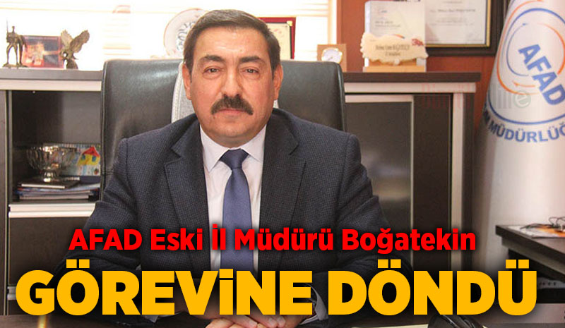 Boğatekin, görevine döndü
