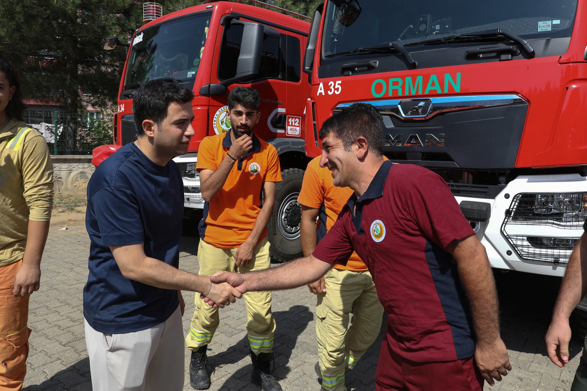 Kaymakam Güzel, Yangın Harekat Merkezini ziyaret etti (1)