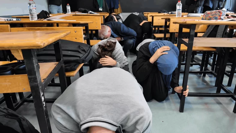 okul tatbikat- - BİNGÖL GÜNCEL TV _HABER-1